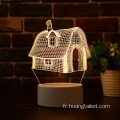 Lampe lumineuse 3d nocturne